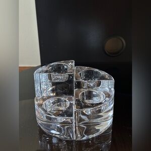 Crystal orrefors quartet votives set of 4